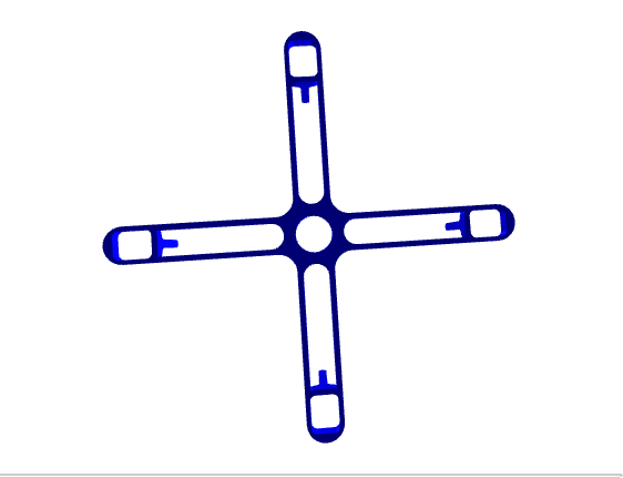 Rangka Drone Kecil Panjang